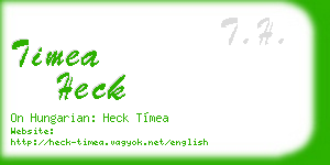 timea heck business card